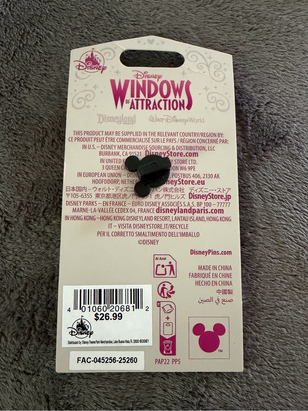 Disney Windows of Attraction Seven Dwarfs Stained Glass Pin - Multi - Picture 2 of 2